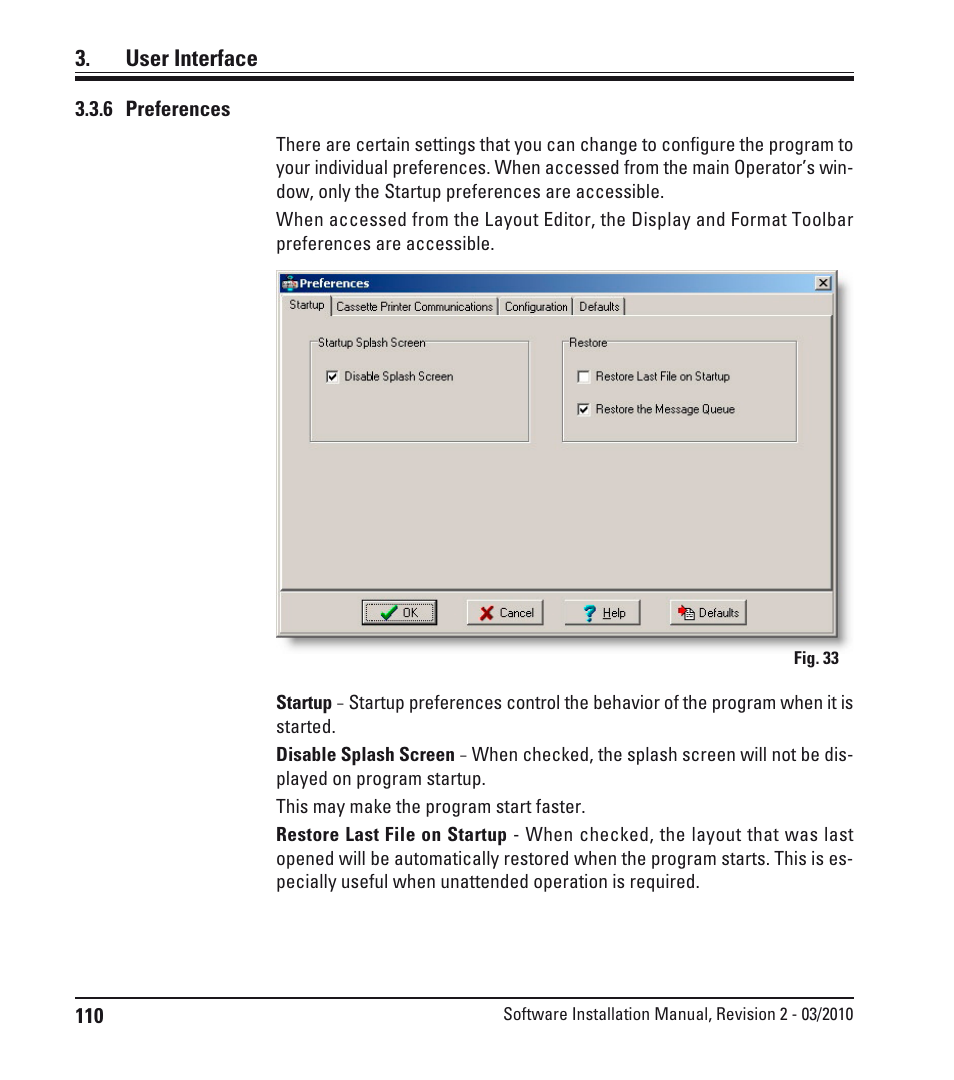 User interface | Leica Biosystems LPC Software installation User Manual | Page 110 / 188