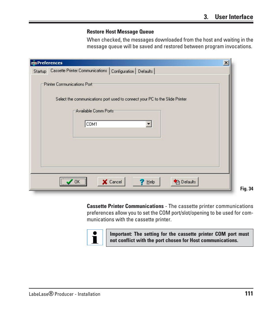 User interface | Leica Biosystems LPC Software installation User Manual | Page 111 / 188