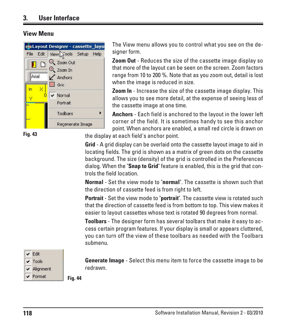 User interface | Leica Biosystems LPC Software installation User Manual | Page 118 / 188