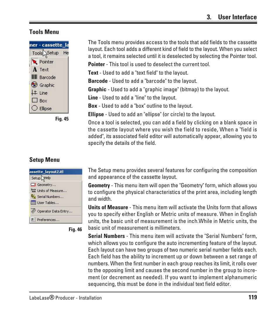 User interface | Leica Biosystems LPC Software installation User Manual | Page 119 / 188