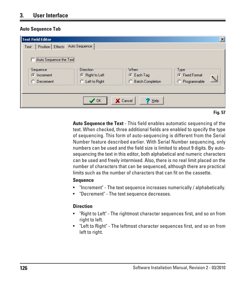 User interface | Leica Biosystems LPC Software installation User Manual | Page 126 / 188