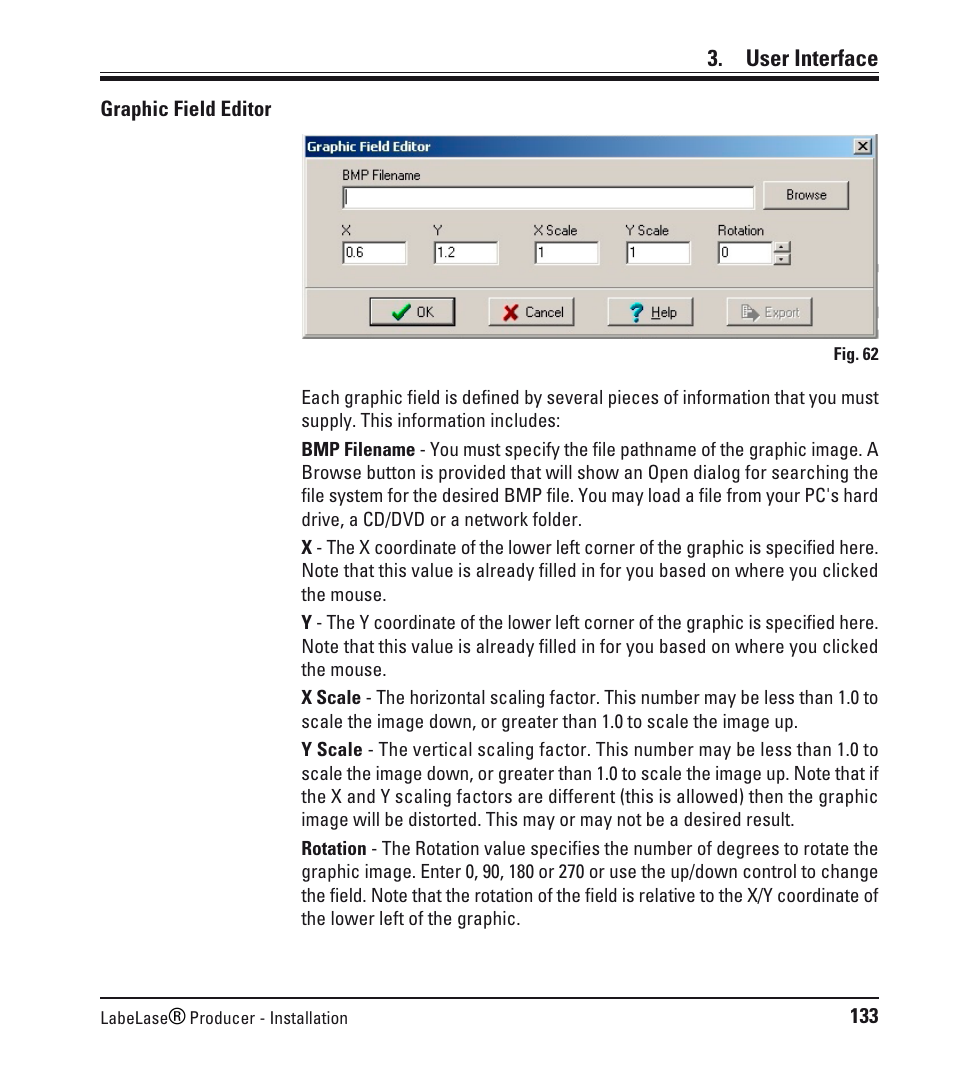 User interface | Leica Biosystems LPC Software installation User Manual | Page 133 / 188