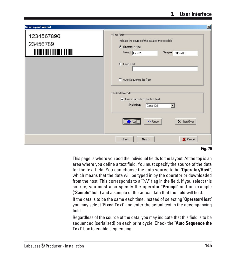 User interface | Leica Biosystems LPC Software installation User Manual | Page 145 / 188