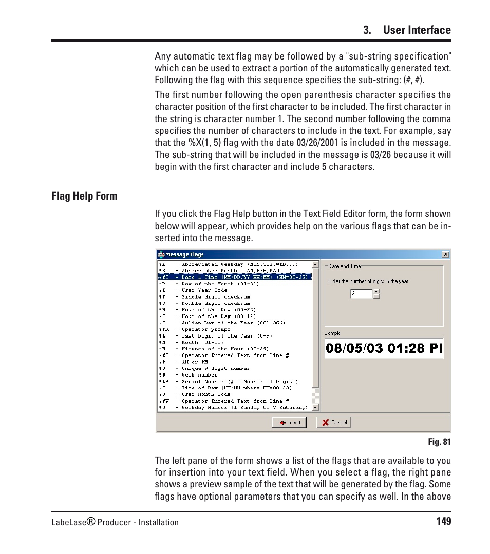 User interface | Leica Biosystems LPC Software installation User Manual | Page 149 / 188