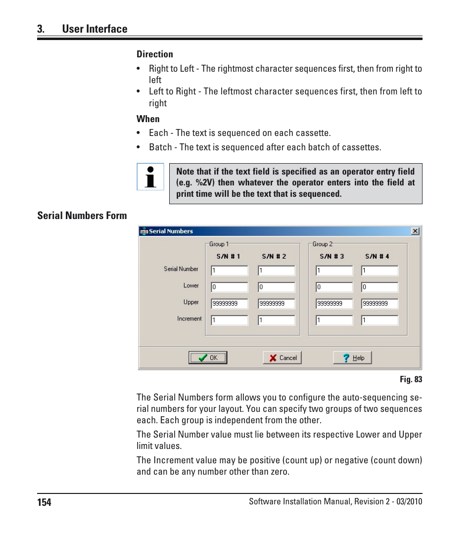 User interface | Leica Biosystems LPC Software installation User Manual | Page 154 / 188