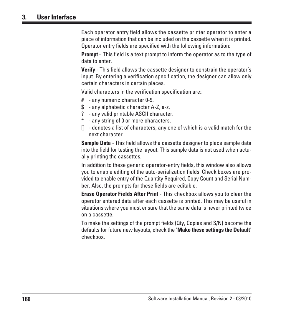 User interface | Leica Biosystems LPC Software installation User Manual | Page 160 / 188