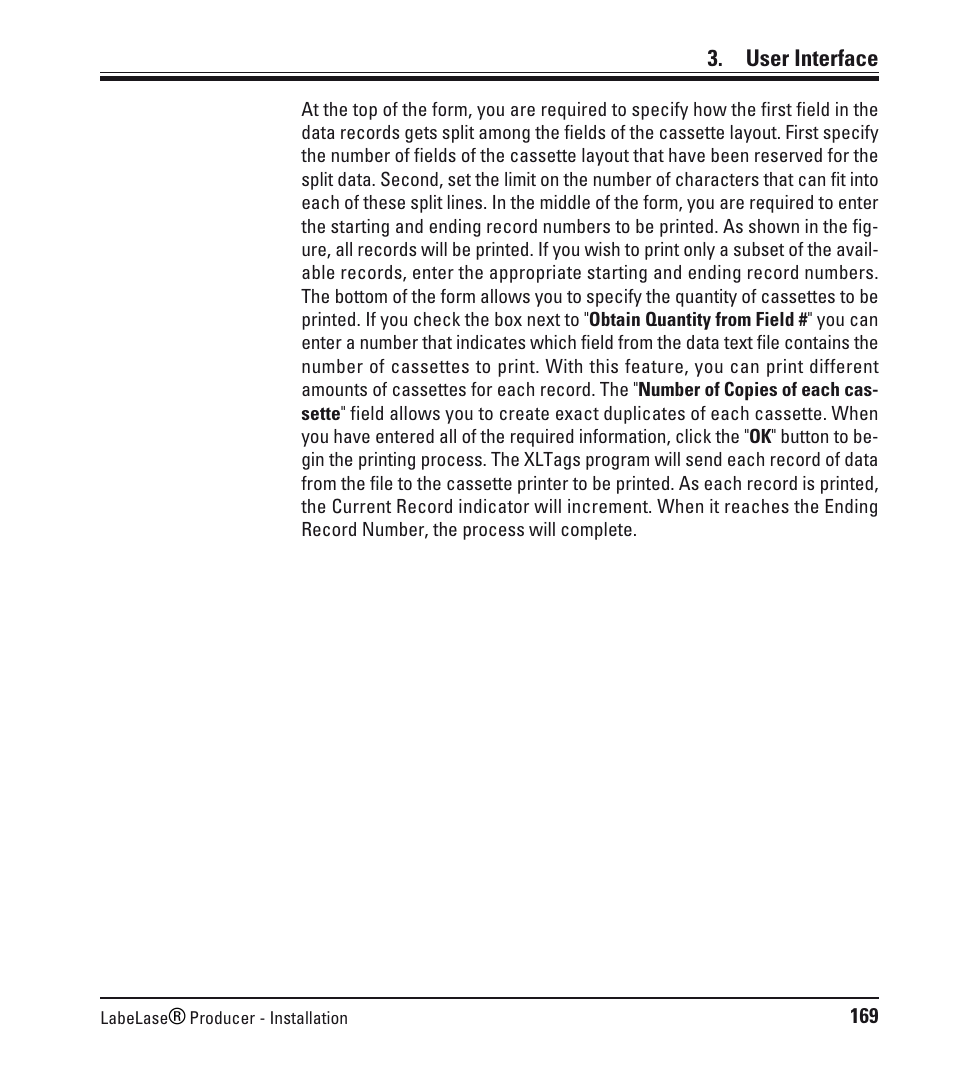 User interface | Leica Biosystems LPC Software installation User Manual | Page 169 / 188