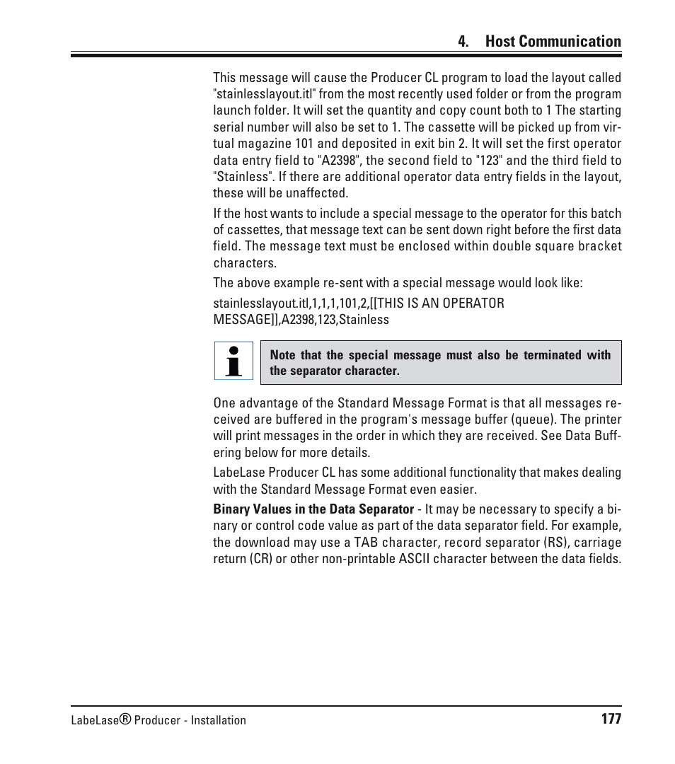 Host communication | Leica Biosystems LPC Software installation User Manual | Page 177 / 188