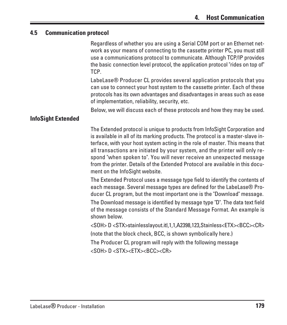 Host communication | Leica Biosystems LPC Software installation User Manual | Page 179 / 188