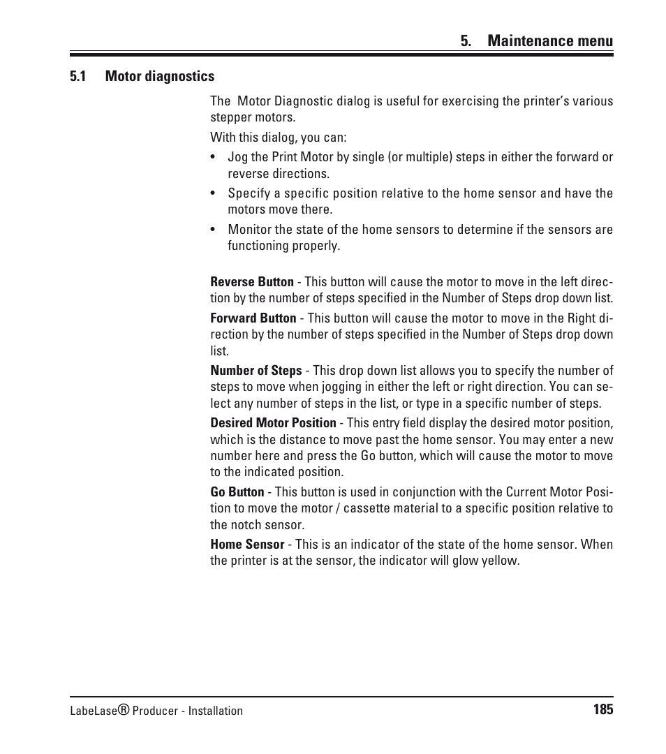 Maintenance menu | Leica Biosystems LPC Software installation User Manual | Page 185 / 188