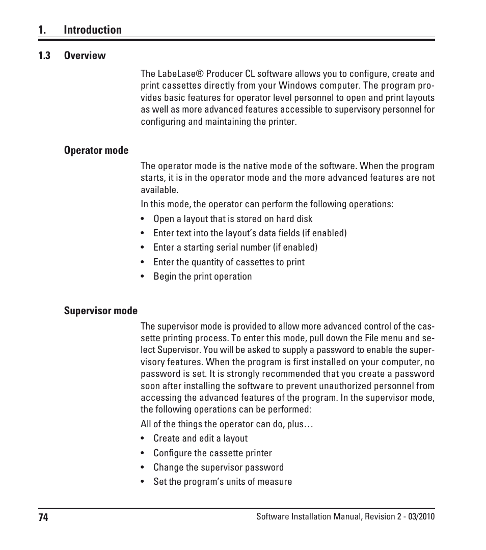 Introduction | Leica Biosystems LPC Software installation User Manual | Page 74 / 188