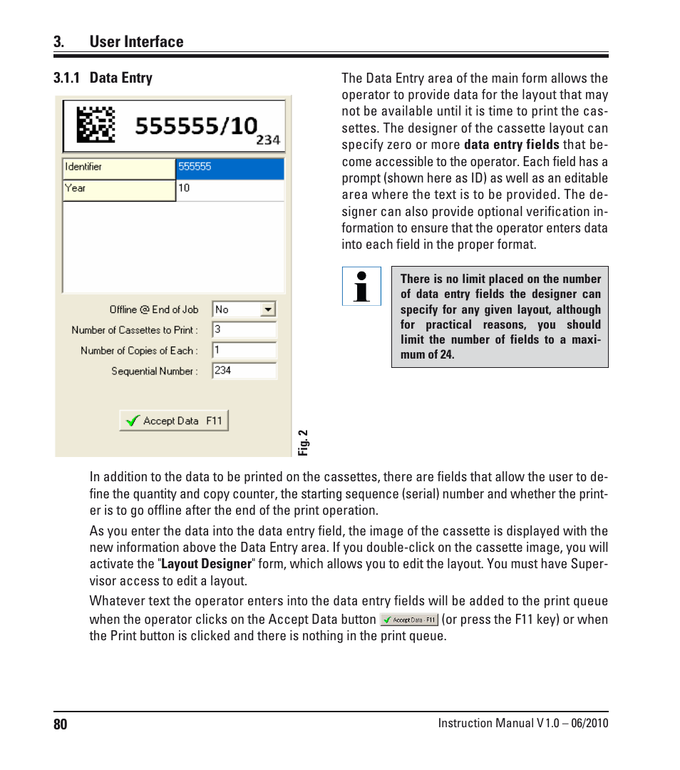 User interface | Leica Biosystems LPC Software installation User Manual | Page 80 / 188