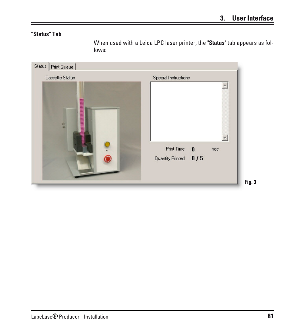 User interface | Leica Biosystems LPC Software installation User Manual | Page 81 / 188