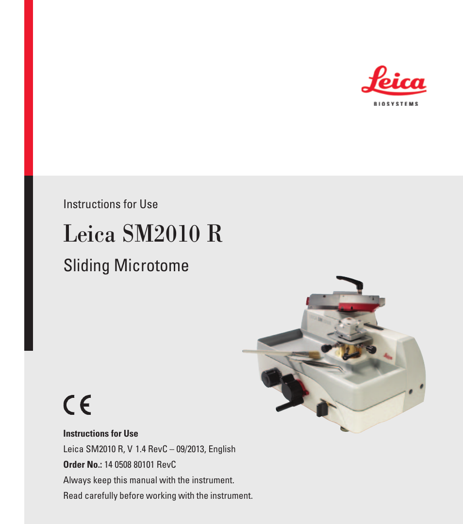 Leica Biosystems SM2010 R User Manual | 46 pages