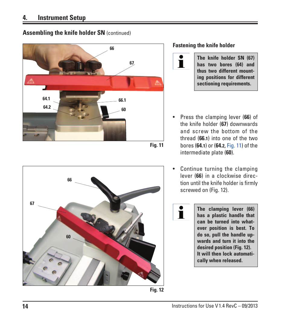 Instrument setup | Leica Biosystems SM2010 R User Manual | Page 16 / 46