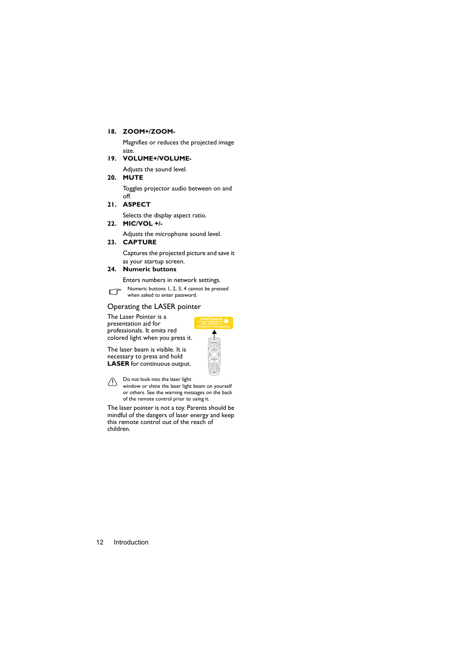 BenQ Digital Projector LX60ST User Manual | Page 12 / 60