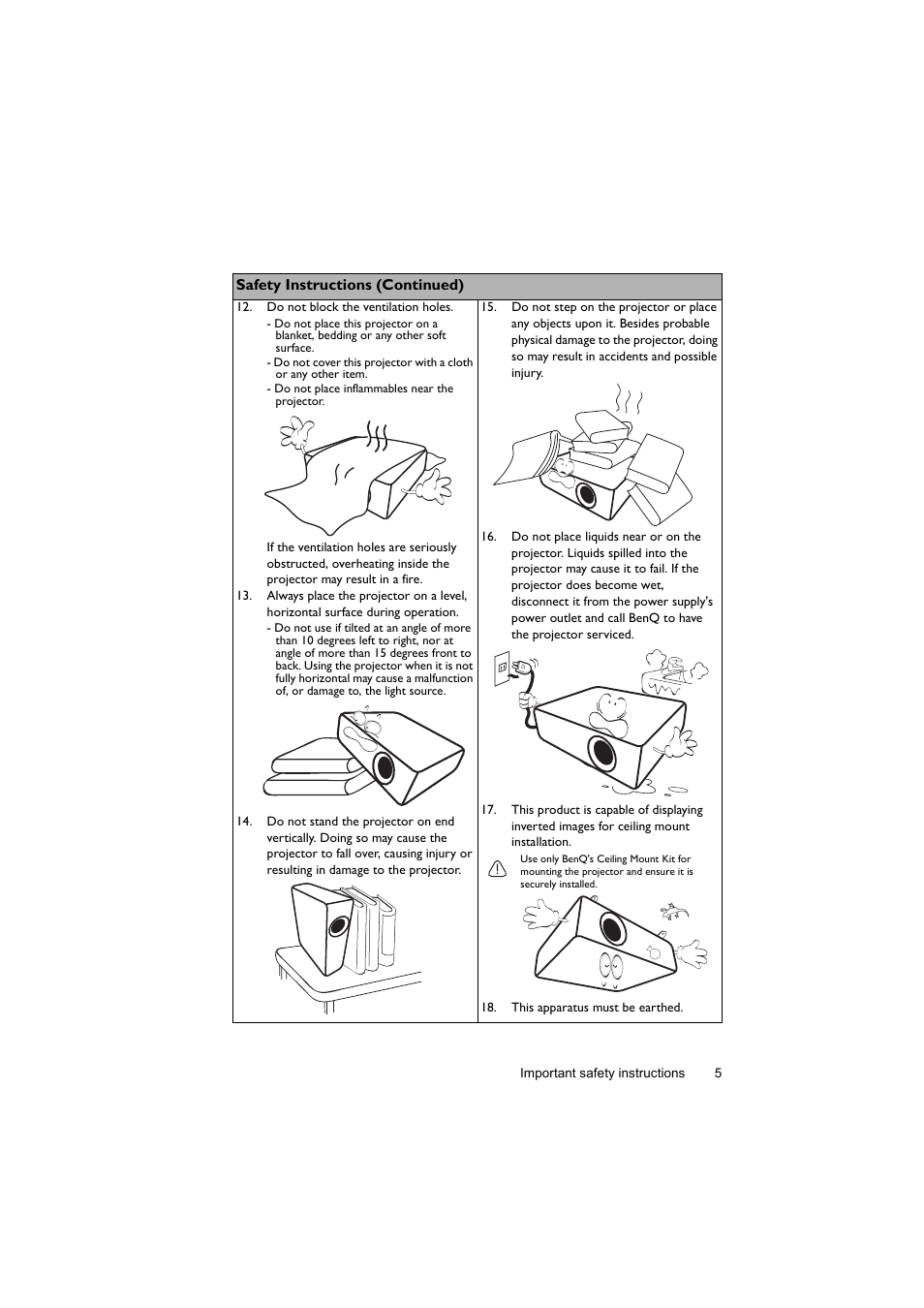 BenQ Digital Projector LX60ST User Manual | Page 5 / 60