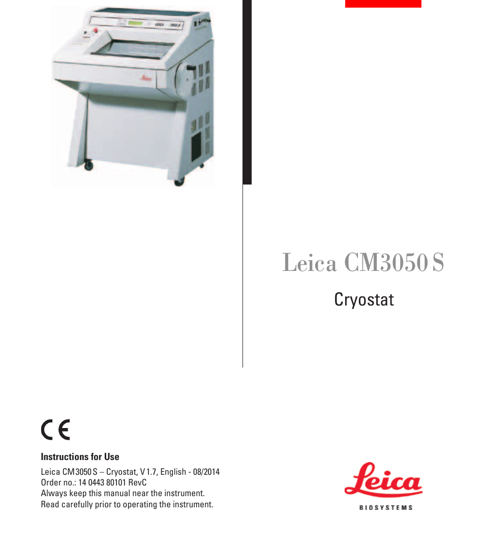 Leica Biosystems CM3050 S User Manual | 66 pages