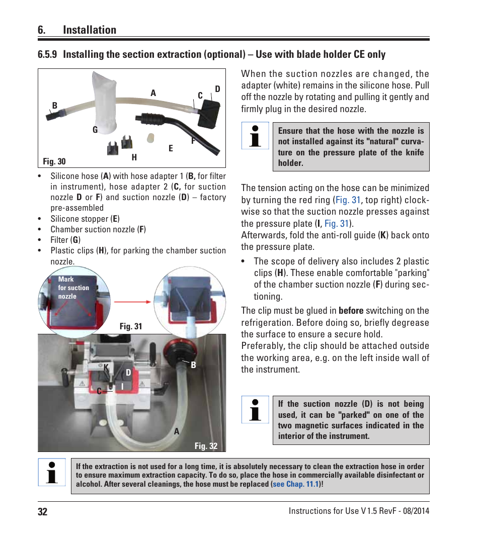 Installation | Leica Biosystems CM1950 User Manual | Page 32 / 78