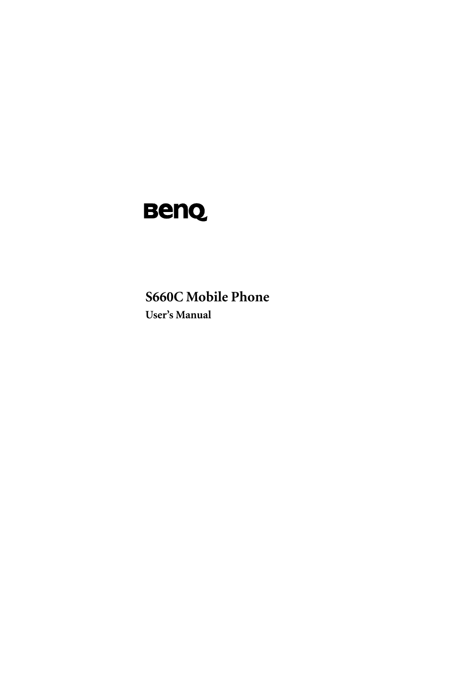 BenQ S660C User Manual | 174 pages