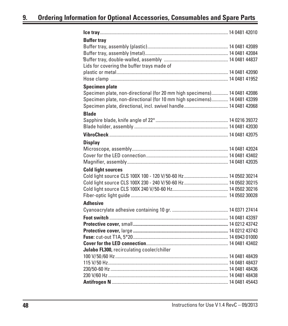 Leica Biosystems VT1200/VT1200 S User Manual | Page 50 / 62