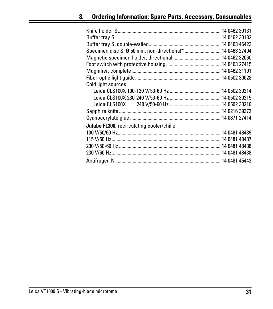 Leica Biosystems VT1000 S User Manual | Page 33 / 42