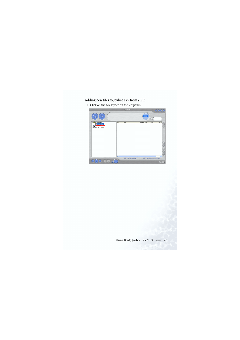 BenQ Joybee 125 User Manual | Page 35 / 81