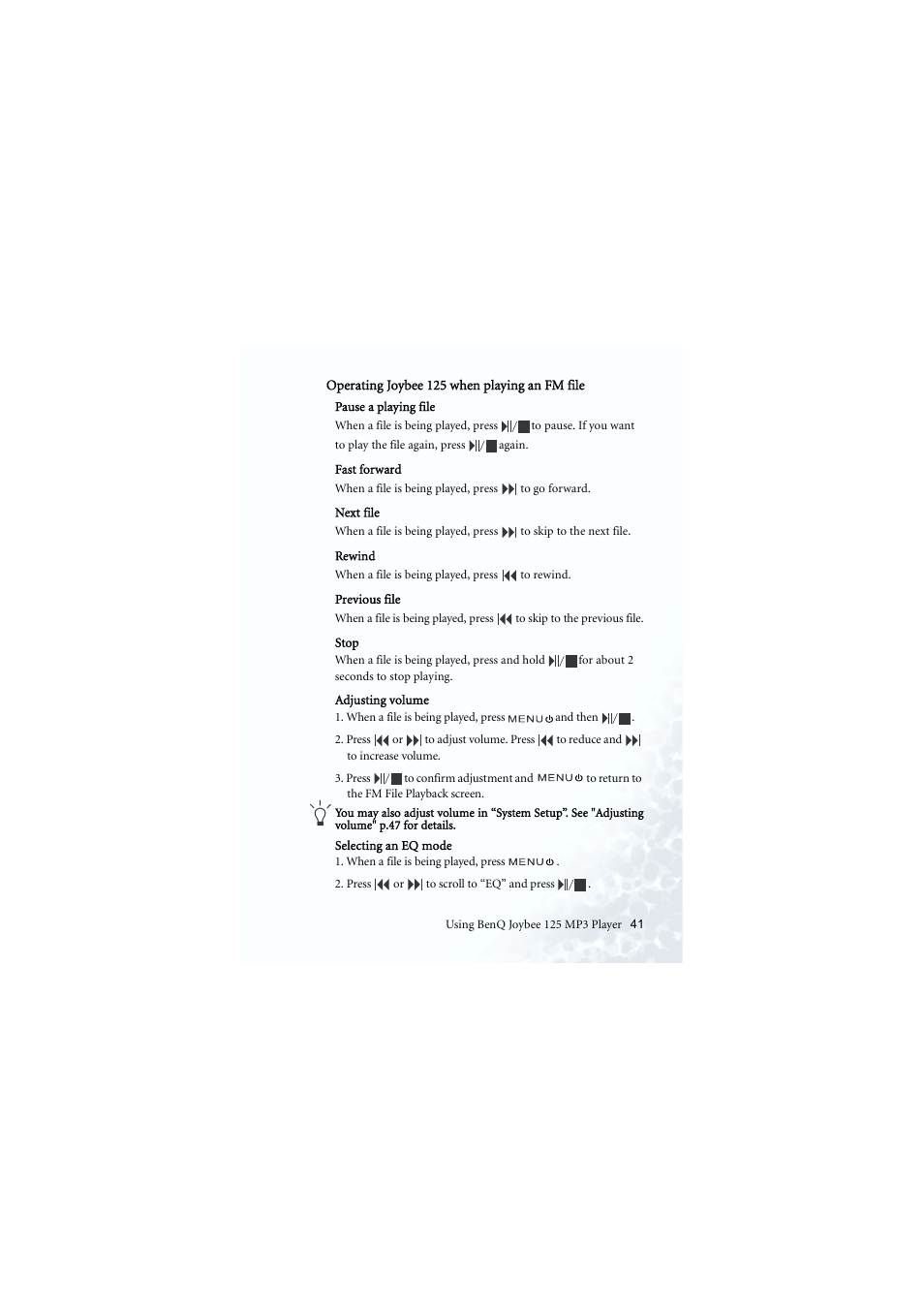 BenQ Joybee 125 User Manual | Page 51 / 81