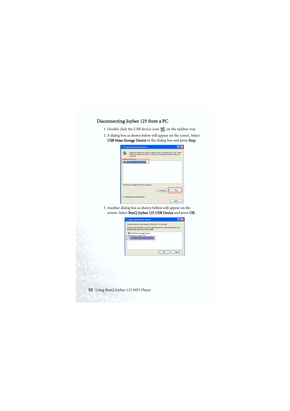 BenQ Joybee 125 User Manual | Page 68 / 81