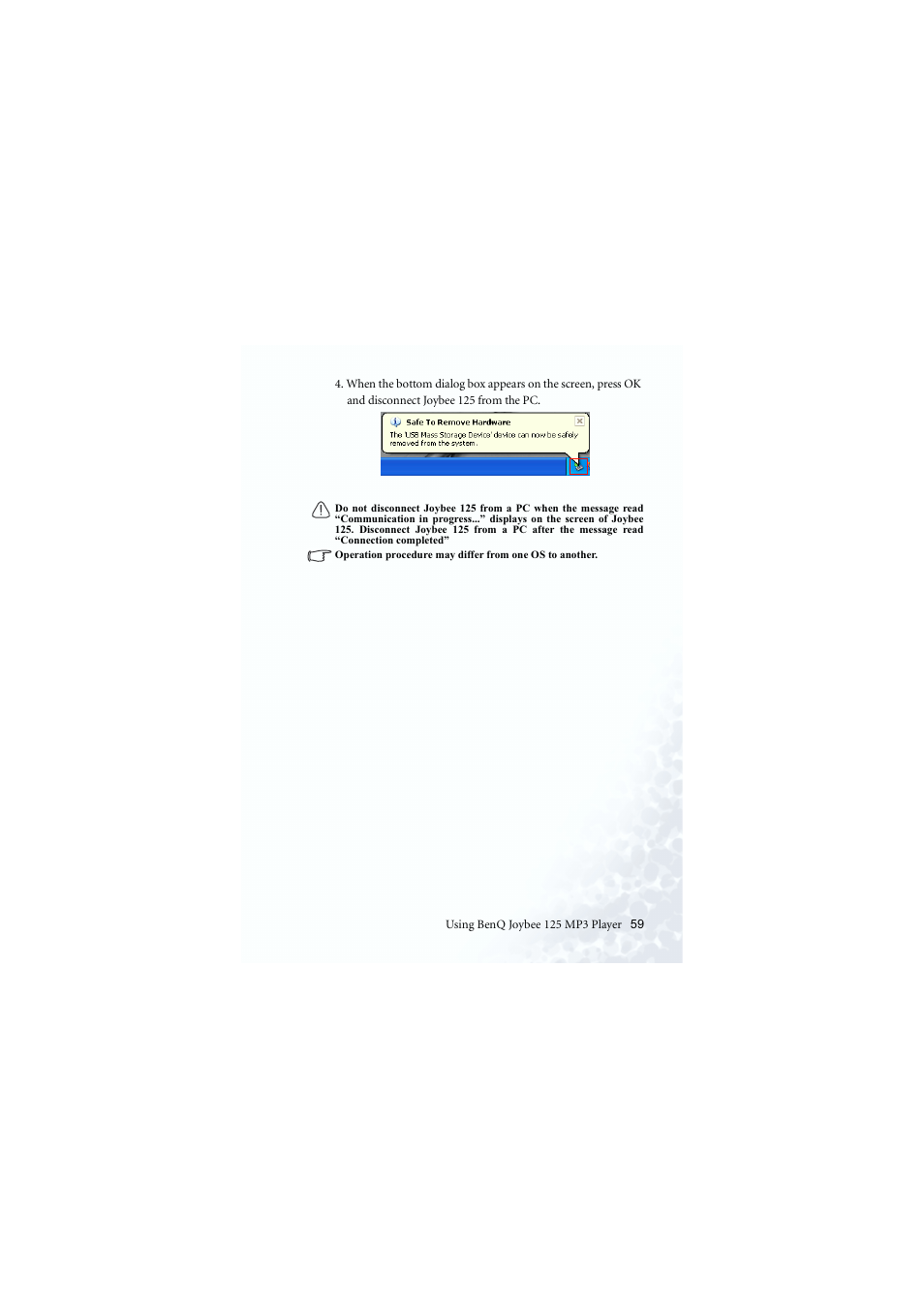 BenQ Joybee 125 User Manual | Page 69 / 81