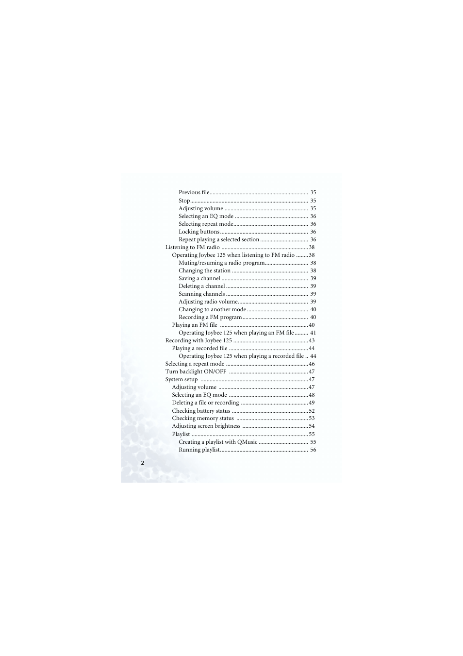 BenQ Joybee 125 User Manual | Page 8 / 81