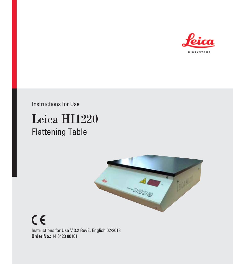Leica Biosystems HI1220 User Manual | 18 pages