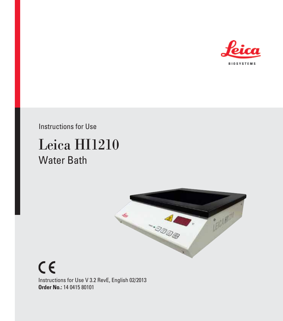 Leica Biosystems HI1210 User Manual | 18 pages