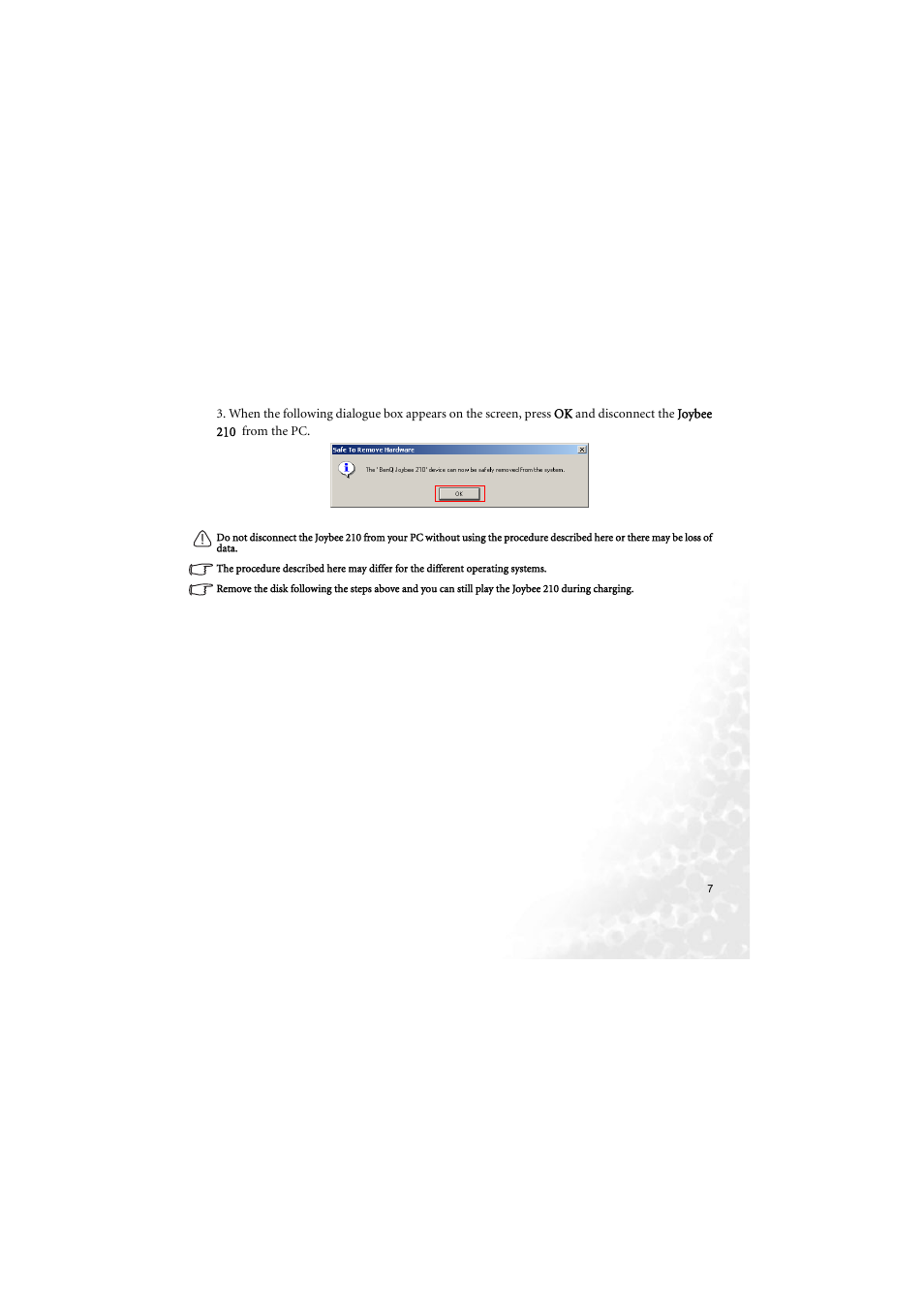 BenQ Joybee 210 User Manual | Page 13 / 40