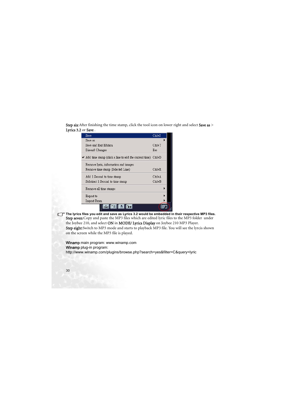 BenQ Joybee 210 User Manual | Page 36 / 40