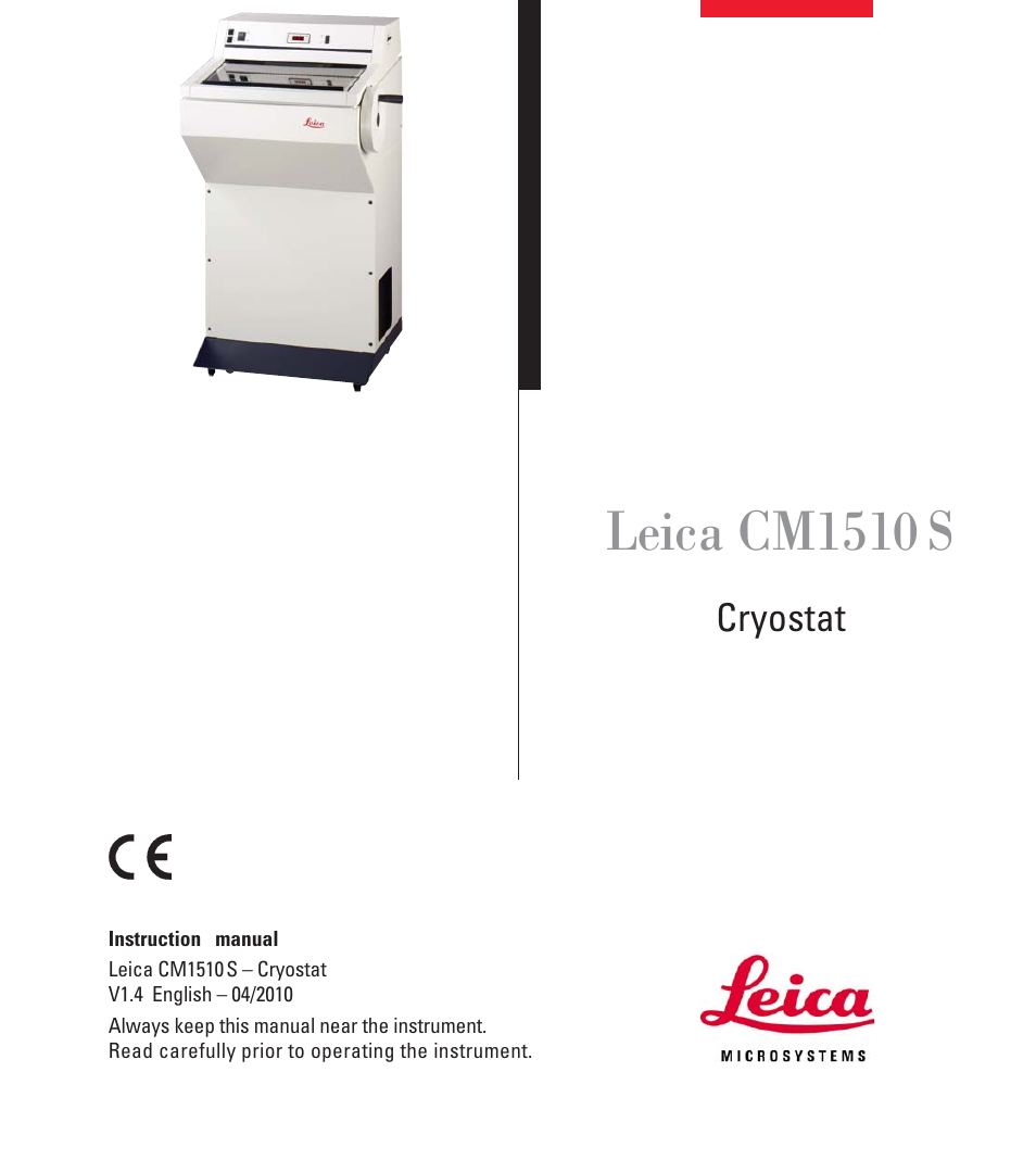 Leica Biosystems CM1510-S User Manual | 56 pages