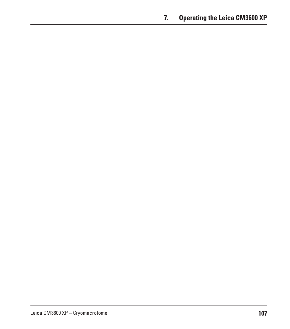 Leica Biosystems CM3600 XP User Manual | Page 107 / 114