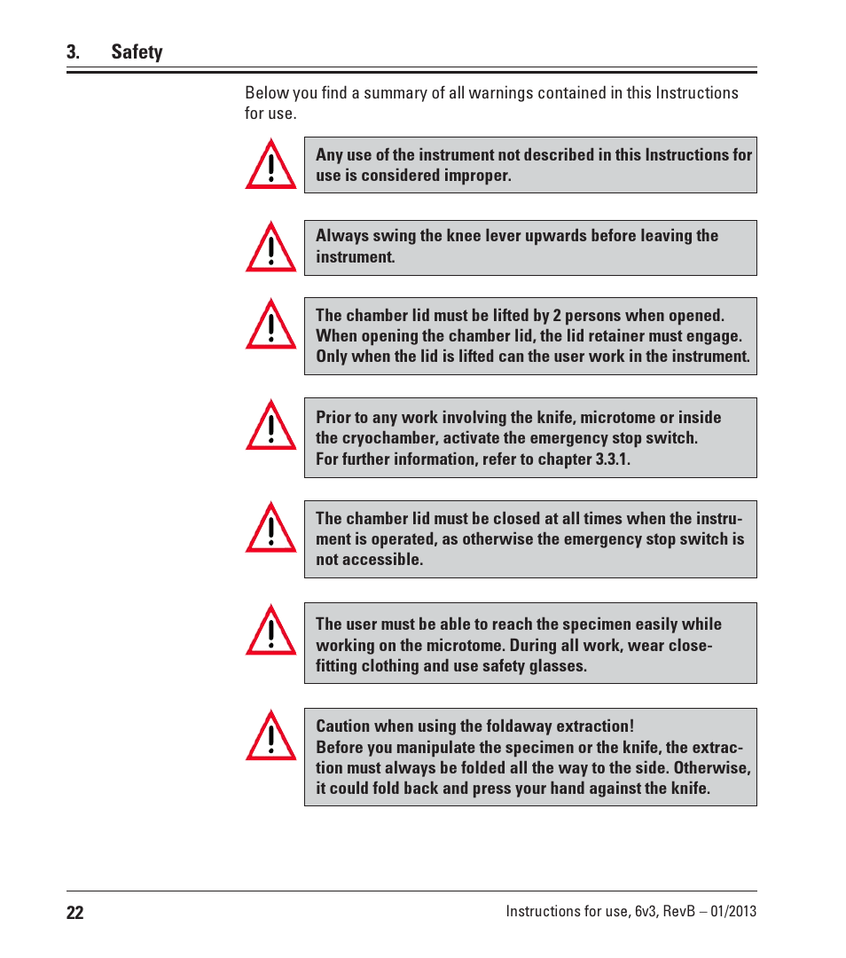 Leica Biosystems CM3600 XP User Manual | Page 22 / 114