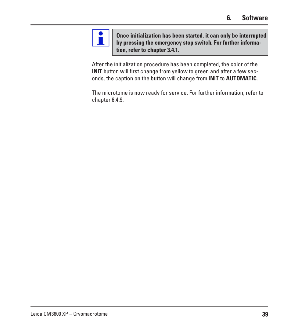 Leica Biosystems CM3600 XP User Manual | Page 39 / 114