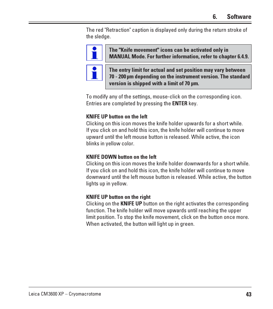 Leica Biosystems CM3600 XP User Manual | Page 43 / 114