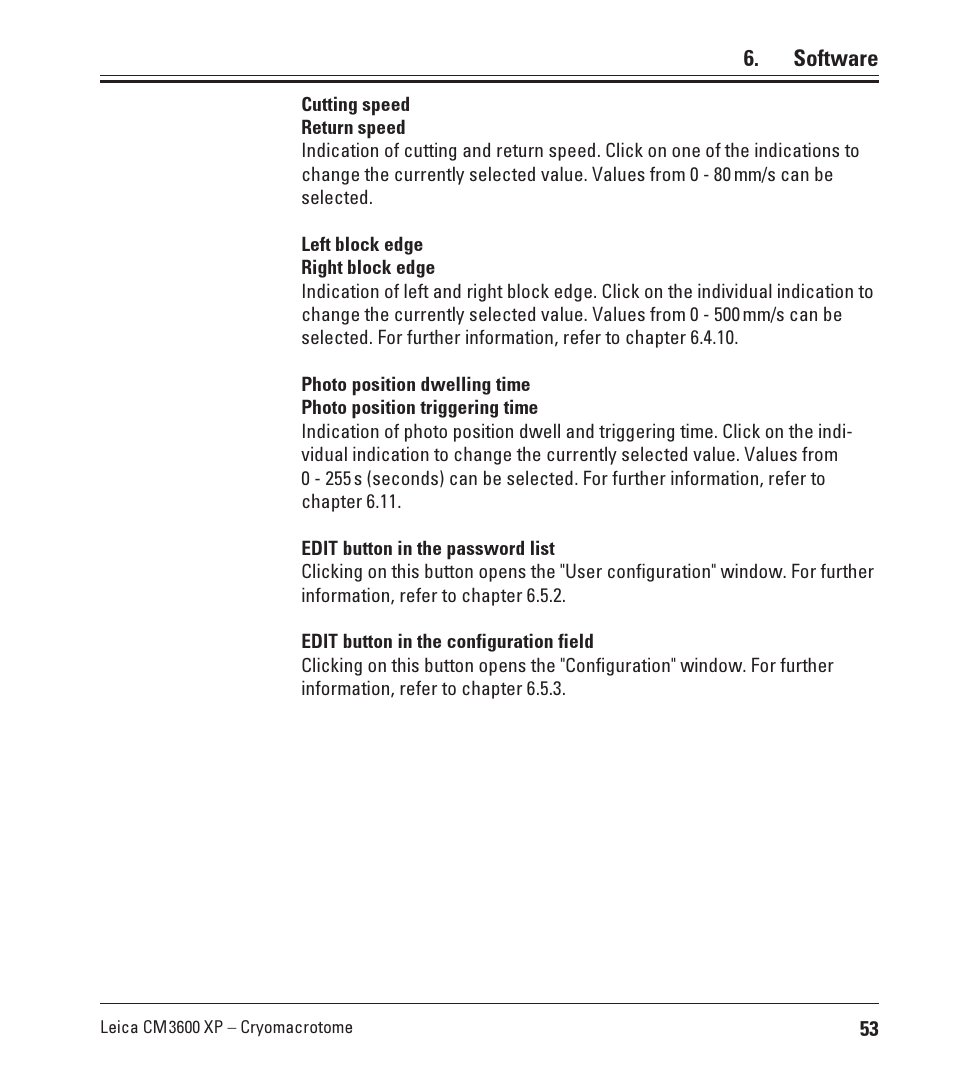 Leica Biosystems CM3600 XP User Manual | Page 53 / 114