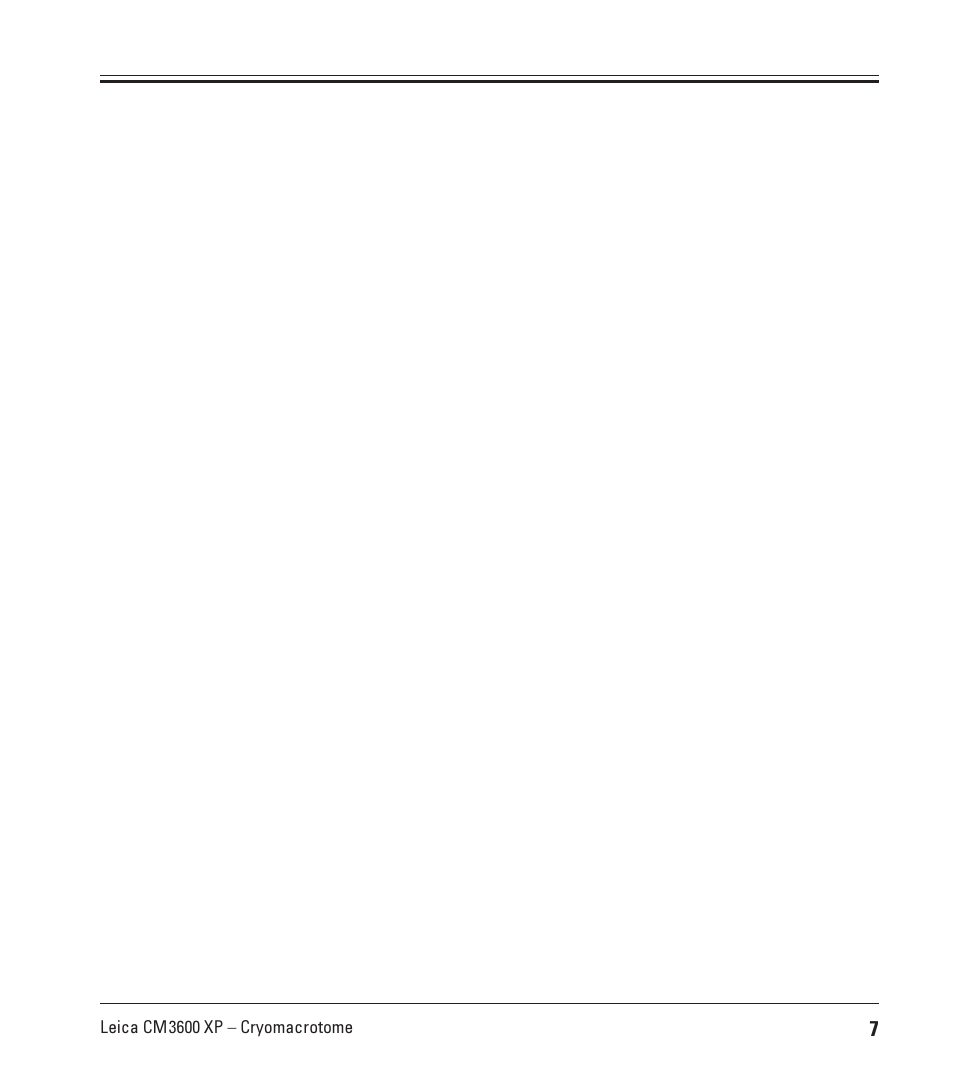Leica Biosystems CM3600 XP User Manual | Page 7 / 114