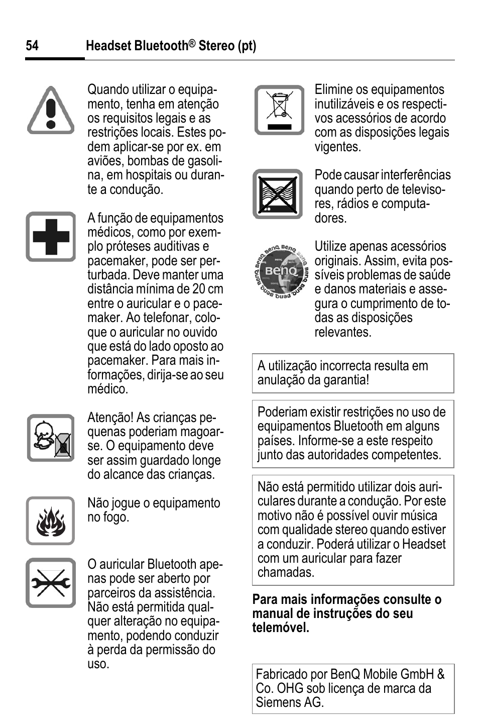 BenQ HHB-750 User Manual | Page 55 / 105