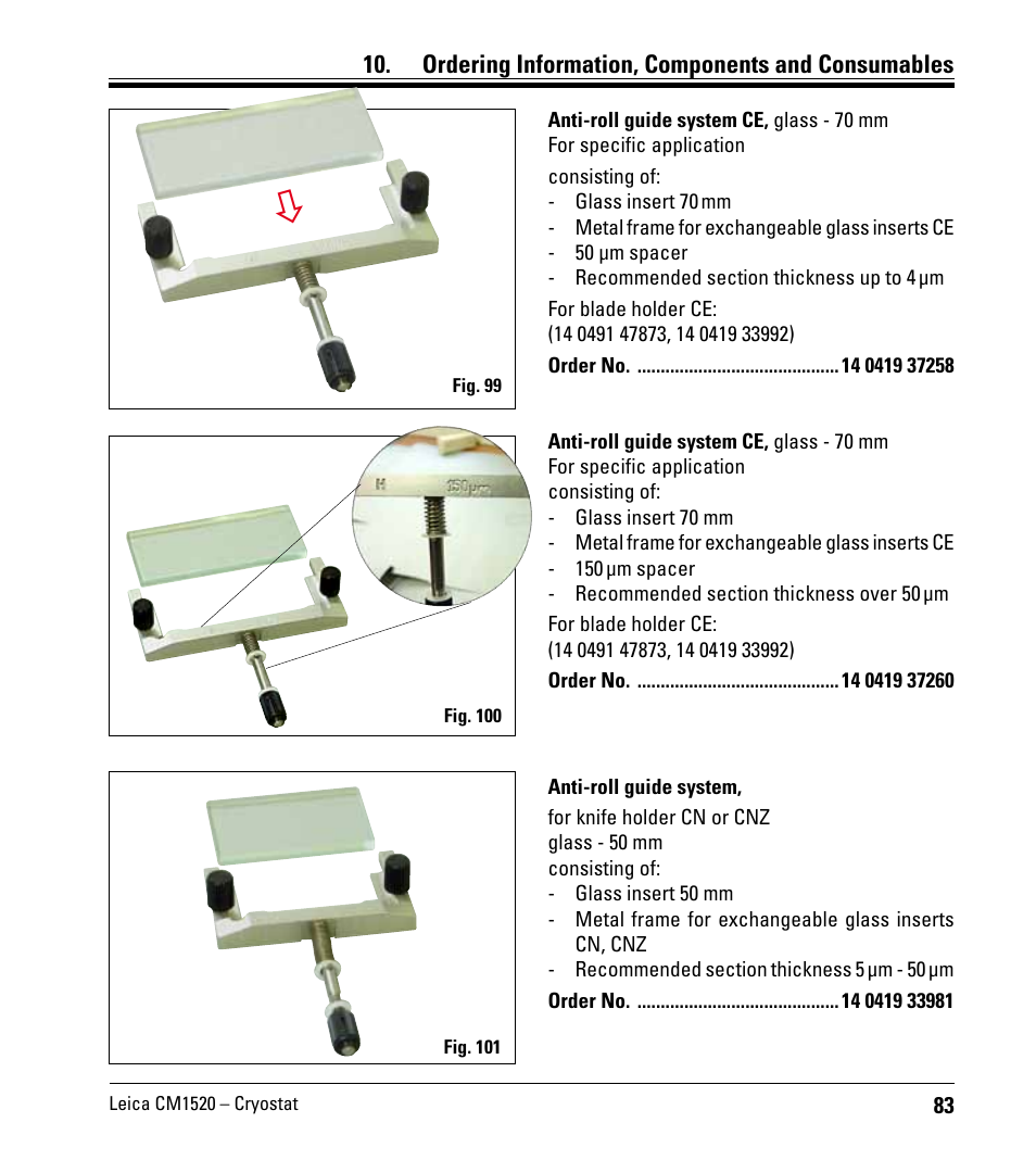 Leica Biosystems CM1520 User Manual | Page 83 / 92