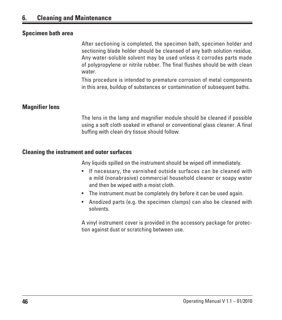 Leica Biosystems VT1000 A User Manual | Page 46 / 49