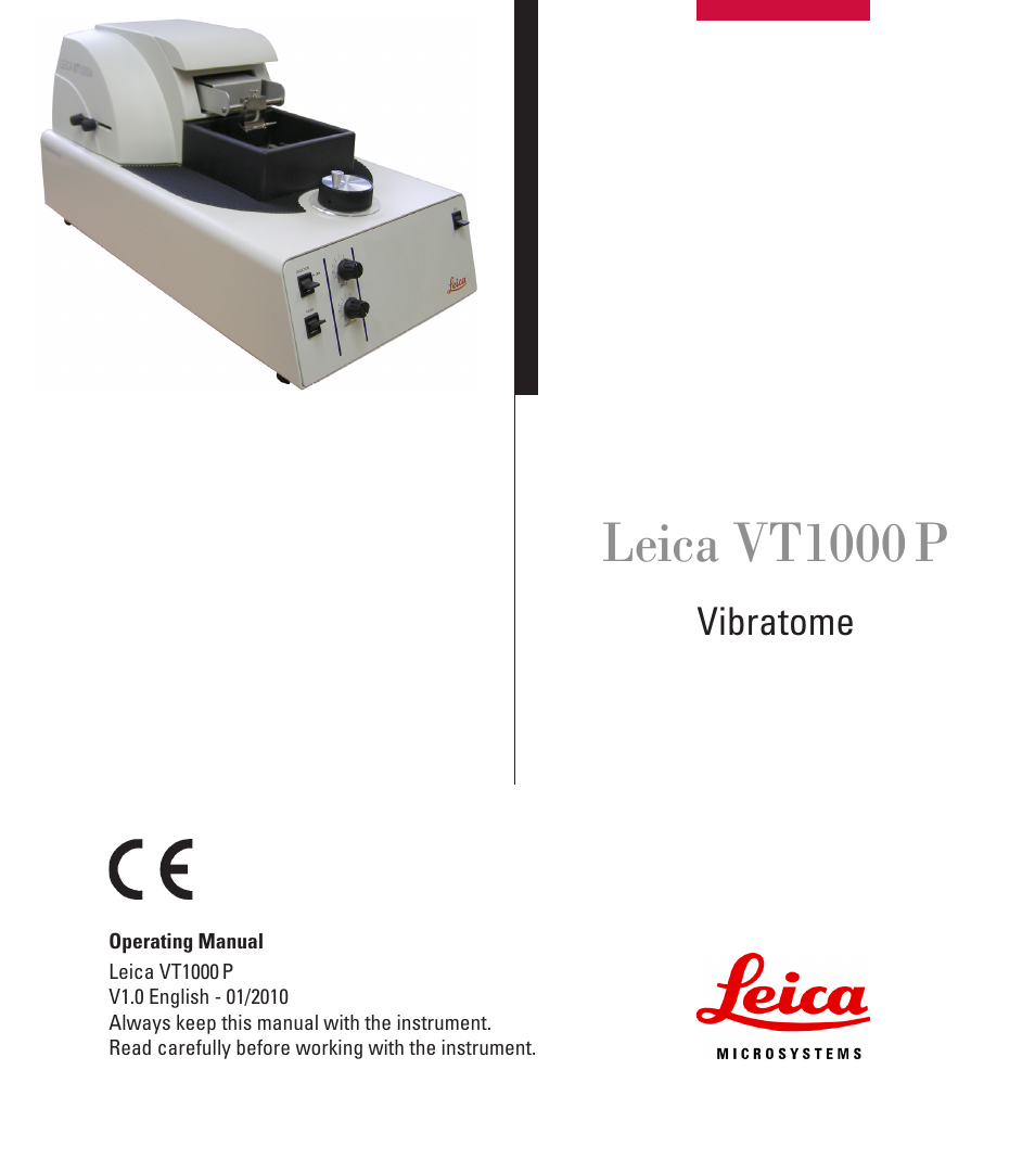 Leica Biosystems VT1000 P User Manual | 48 pages