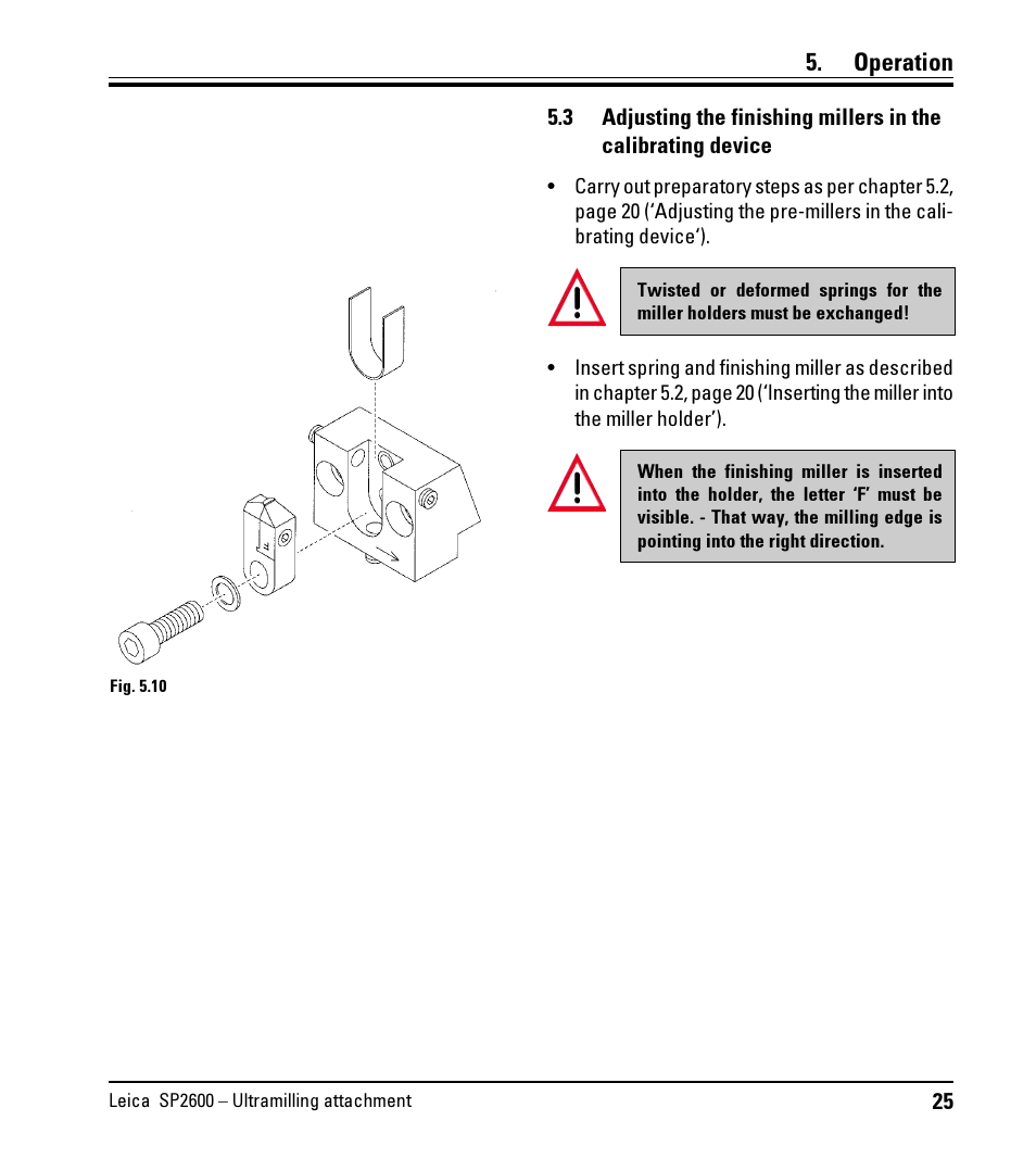 Operation | Leica Biosystems SP2600 User Manual | Page 25 / 51