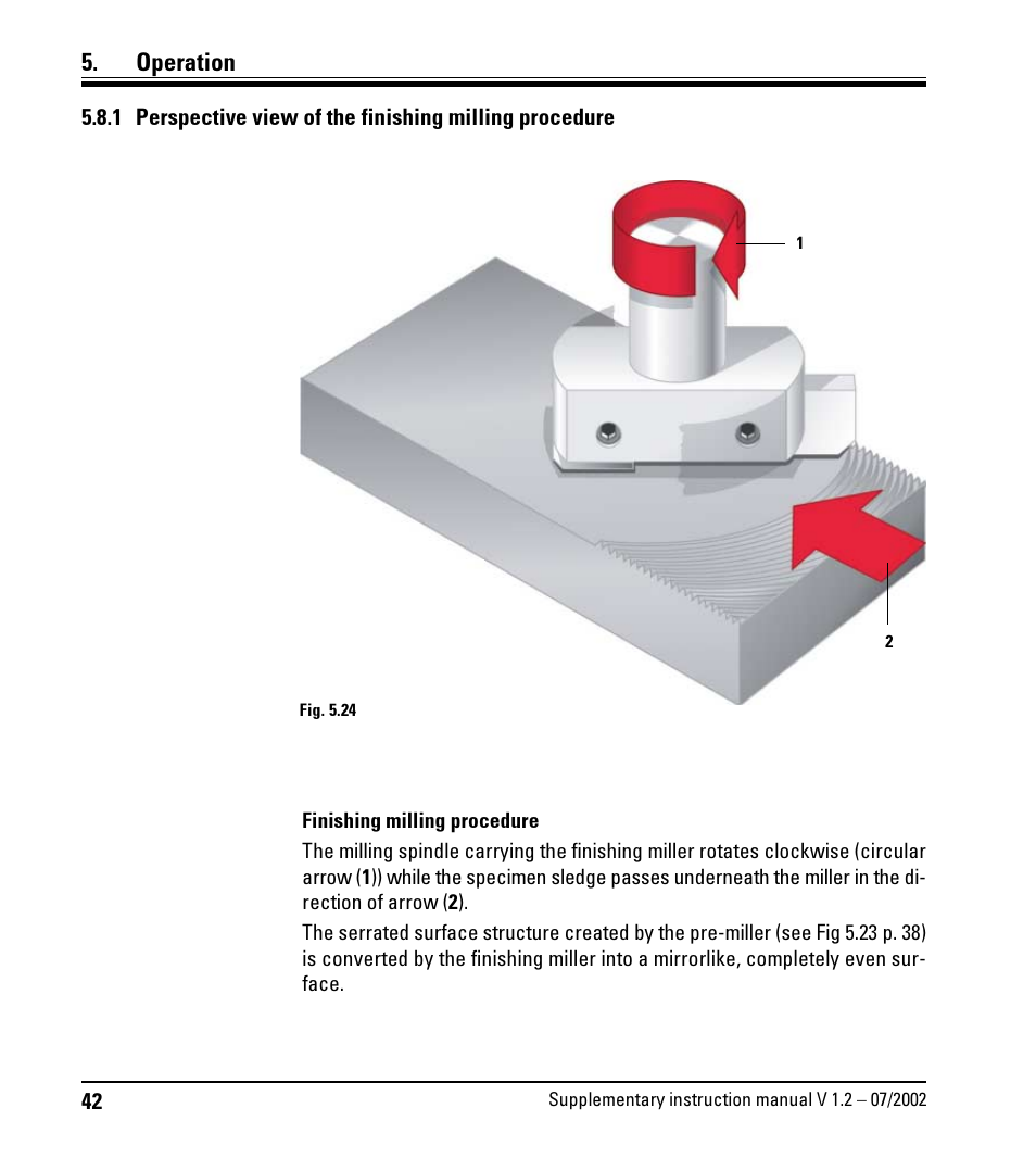 Operation | Leica Biosystems SP2600 User Manual | Page 42 / 51