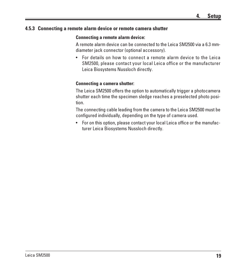 Leica Biosystems SM2500 User Manual | Page 19 / 76