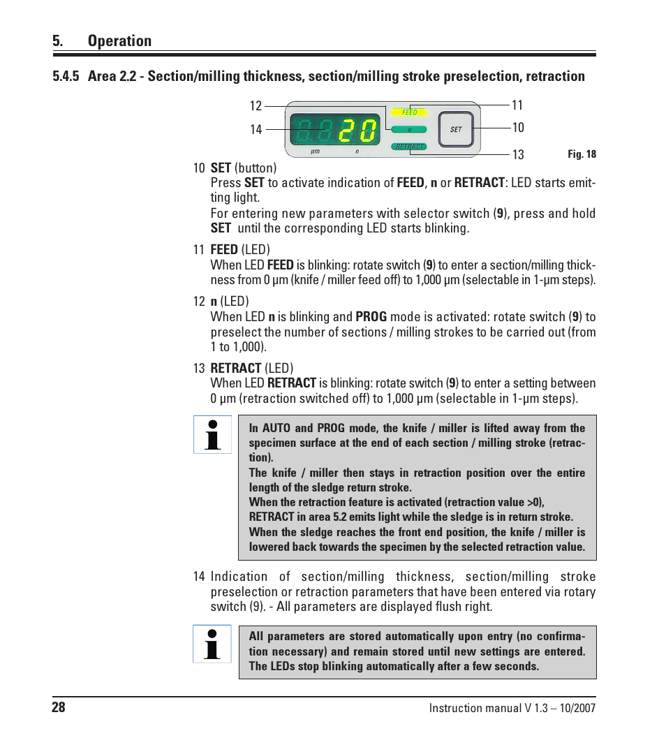 Operation | Leica Biosystems SM2500 User Manual | Page 28 / 76